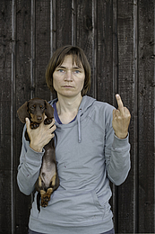 Elina Brotherus: My Dog Is Cuter Than Your Ugly Baby, 2013 © Elina Brotherus